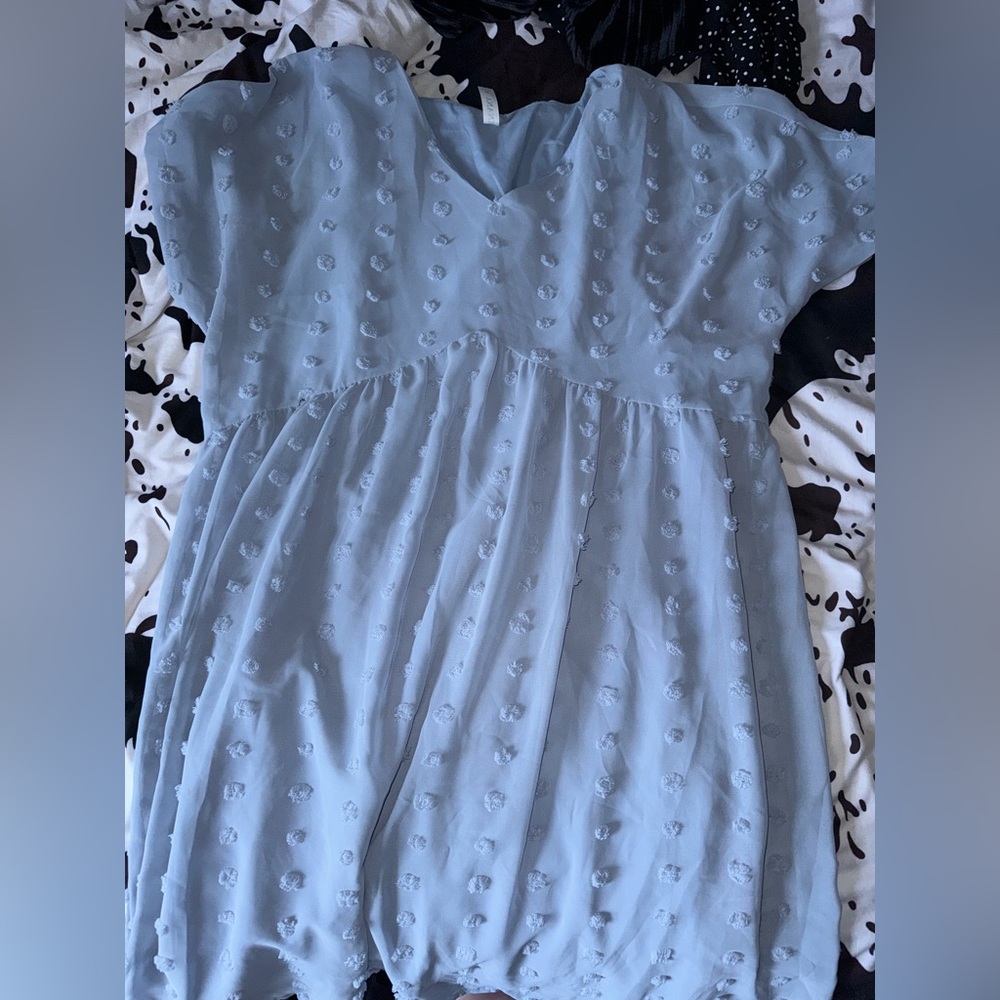 Zenana Outfitters Cream Dolman Sleeve V-Neck Sundress